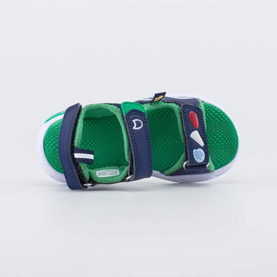 324084-11 Пляжные сандалии с LED Три кота для мальчики синий + зеленый фото №4