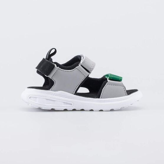 324087-11 Пляжные сандалии с LED Геймер для мальчики серый + зеленый фото №2