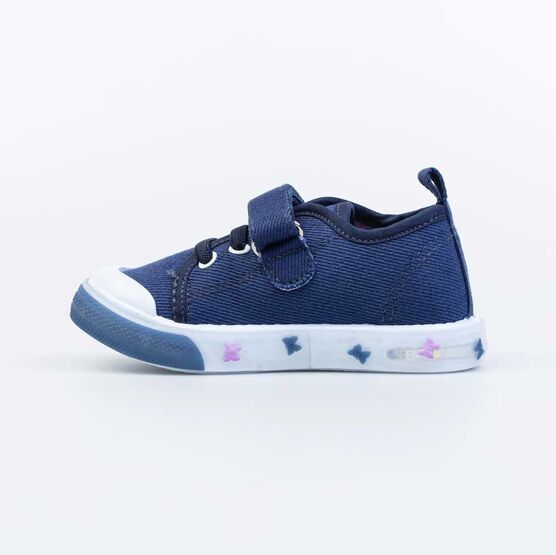 131163-12 Кеды с LED-подсветкой на подошве для девочки светло-синий фото №2