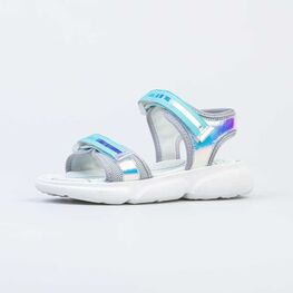 724036-22 Босоножки для девочки для девочки сер-бир