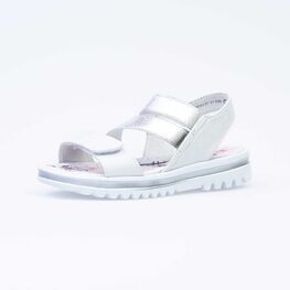 524063-21 Босоножки для девочки серебрист.