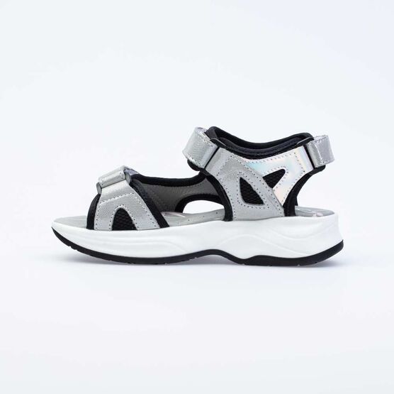 624016-22 Босоножки для девочки для девочки срб-чер фото №2