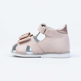 022130-21 Босоножки для девочки кожаные для девочки розовый фото №2