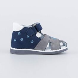 122221-22 Сандалии для малыша для мальчики сер-син фото №2