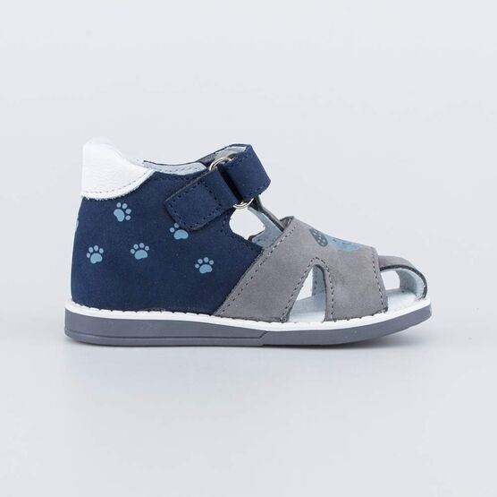 122221-22 Сандалии для малыша для мальчики сер-син фото №2