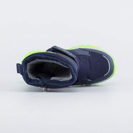 664140-42 Сапожки-дутики для мальчика для мальчики син-сал фото №4