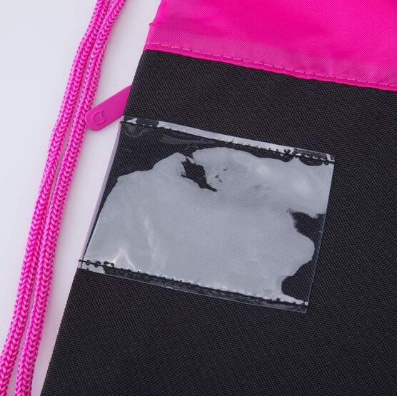 02808223-40 Мешок для обуви Леопард КК для девочки черный + розовый фото №4