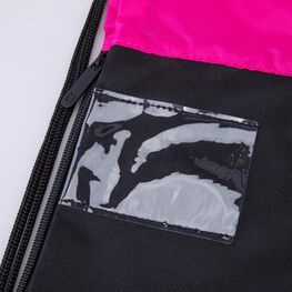 02808224-40 Мешок для обуви Алмазное сердце КК для девочки черный + розовый фото №4