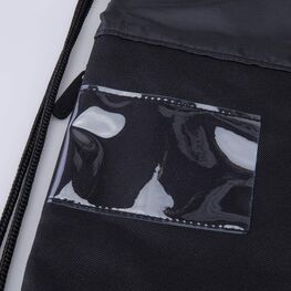 02808228-40 Мешок для обуви Котик КК для девочки черный + белый фото №4