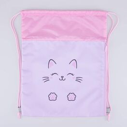 02808229-40 Мешок для обуви Котик-улыбашка КК для девочки розовый