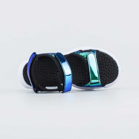 524083-11 Пляжная обувь для девочки чер-цве фото №4