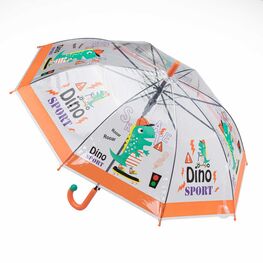 03707075-00 Зонт детский прозрачный DINO для мальчики прозрачный