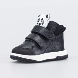 052164-21 Демисезонные ботинки-кеды Панда для мальчики черный
