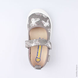 331108-11 Кеды для девочки серый фото №4