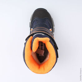 454971-43 Мембранные ботинки для мальчики син-ора фото №4