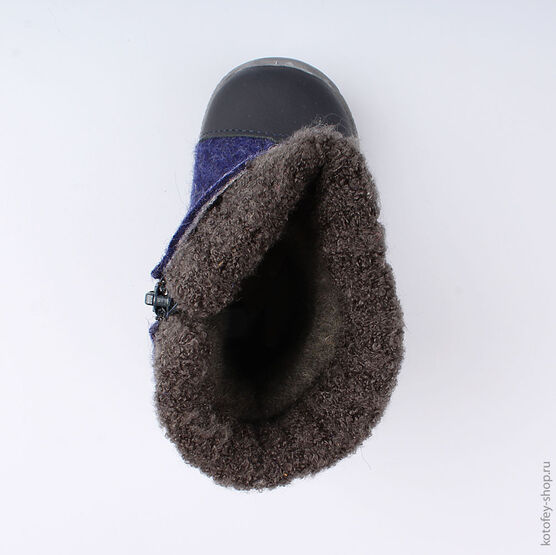 167041-42 Валенки для мальчики светло-синий фото №4