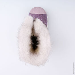 367115-42 Валенки для девочки сиреневый фото №4