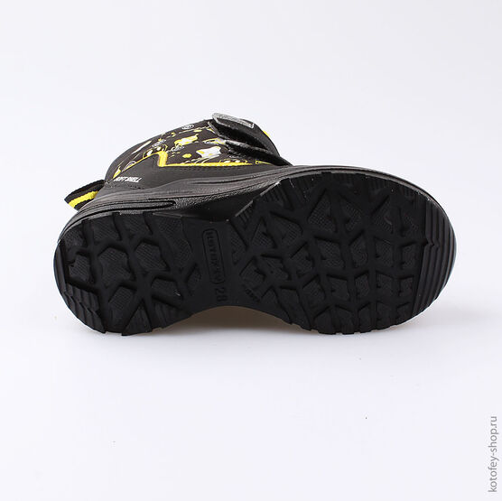 454983-42 Мембранные ботинки для мальчики чер-жел фото №3