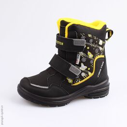 454983-42 Мембранные ботинки для мальчики чер-жел