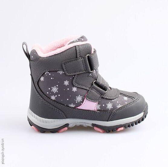 454976-44 Мембранные ботинки для девочки сер-роз фото №2