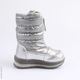 264924-42 Мембранные сапожки для девочки серебрист. фото №2