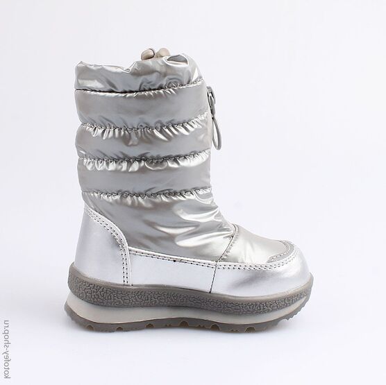 264924-42 Мембранные сапожки для девочки серебрист. фото №2