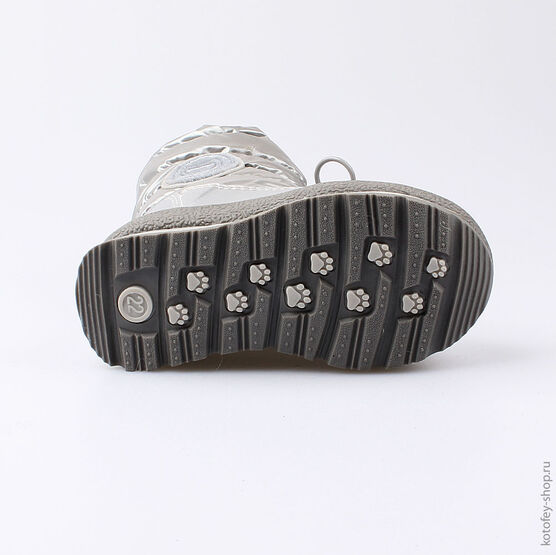 264924-42 Мембранные сапожки для девочки серебрист. фото №3