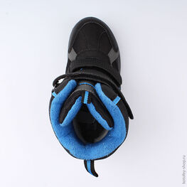 654924-41 Мембранные ботинки для мальчики чер-син фото №4