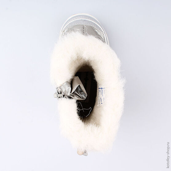 264919-41 Мембранные сапожки для девочки серебрист. фото №4