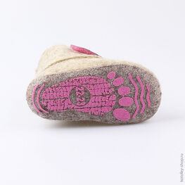 007012-41 Пинетки для девочки серый фото №3