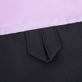 02808215-40 Мешок для обуви Лапки для девочки черный + розовый фото №3