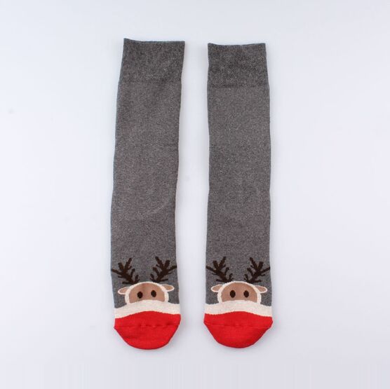 07742322-40 Носки махровые Олени для мальчики темно-серый