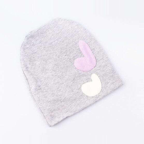 07811163-40 Шапка на весну, 95% хлопок, серая для девочки разноцветный