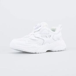 644412-71 Кроссовки с системой быстрой шнуровки для девочки белый