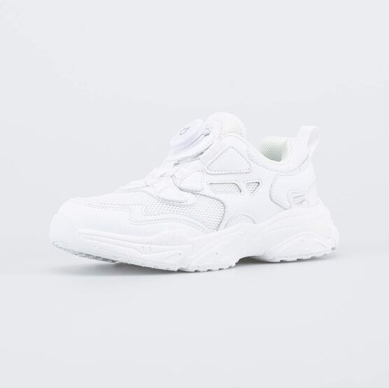 644412-71 Кроссовки с системой быстрой шнуровки для девочки белый