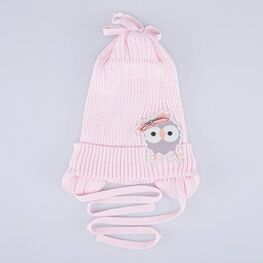 07811916-41 Шапка детская розовый для девочки розовый фото №4
