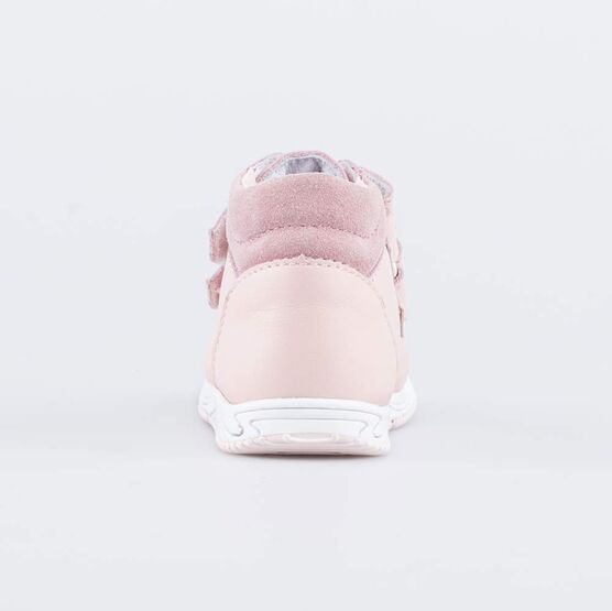 052152-22 Кожаные ботинки для девочки для девочки розовый фото №5