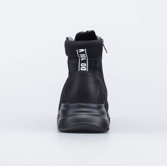 752217-31 Утепленные ботинки для девочки на весну/осень для девочки черный фото №5