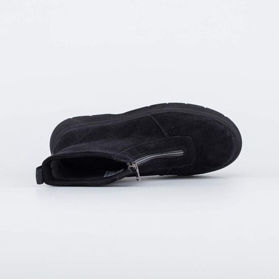 752219-31 Ботинки на толстой подошве черные для девочки черный фото №4