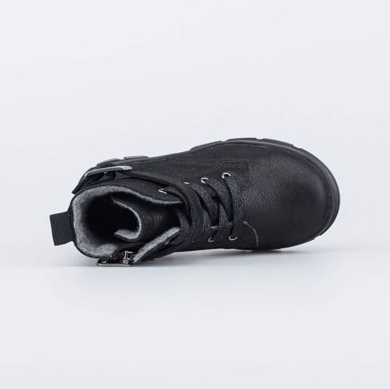 352363-31 Осенние ботинки для девочки для девочки черный фото №4