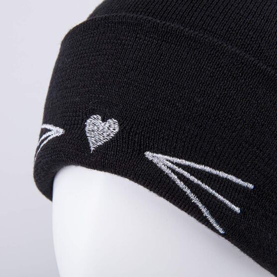 07811997-40 Шапка с ушками детская Кошечка черный для девочки черный фото №4