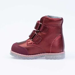 352289-31 Ботинки для девочки бордовый фото №2