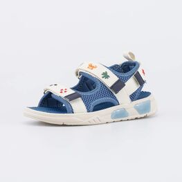 321008-11 Светящиеся пляжные сандалии для мальчика для мальчики синий,бежевый