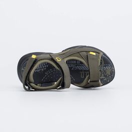 524103-21 Кожаные сандалии для мальчики оливковый фото №4