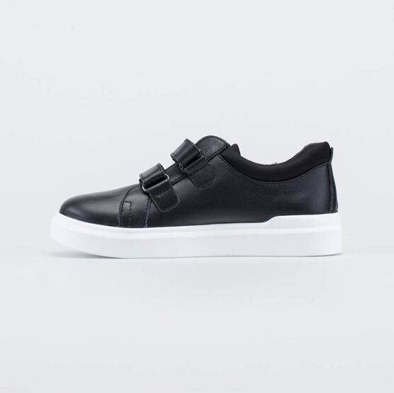 532316-21 Черные полуботинки на липучках для мальчики черный фото №2