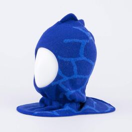 07711436-40 Зимняя шапка-шлем Дракон синий для мальчики синий