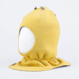 07711437-40 Зимняя шапка-шлем Жираф для мальчики горчичный