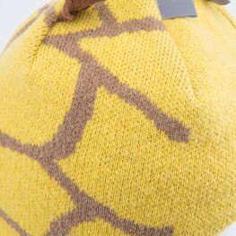 07711437-40 Зимняя шапка-шлем Жираф для мальчики горчичный фото №3