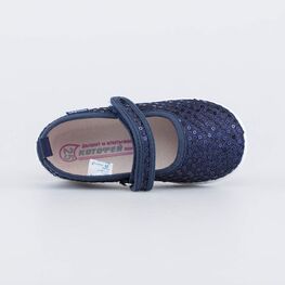 231248-11 Нарядные туфли для девочки для девочки синий фото №4