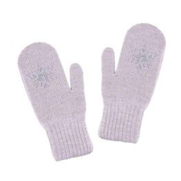 07821165-40 Варежки для девочек однослойные бежевые для девочки бежевый